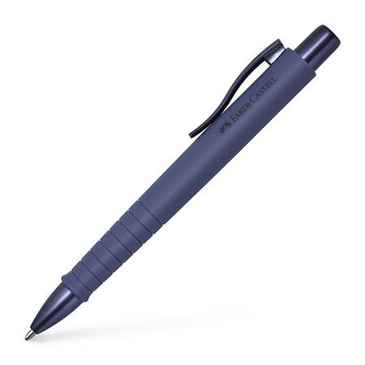 Guľôčkové pero, 0,7 mm, stláčací mechanizmus, modré telo pera, FABER-CASTELL "Poly Ball Urban", modré