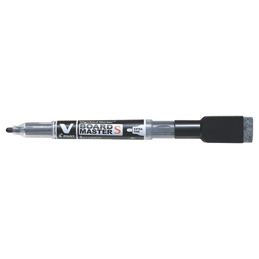 Popisovač na tabule, s hubkou 1,3 mm, EF, kuželový hrot, PILOT "V-Board Master S", čierny