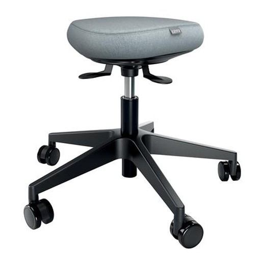 Pracovná stolička, s kolieskami, ergonomická, LEITZ "Ergo Comfort Active", svetlosivá