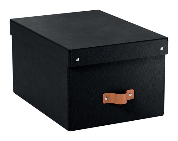 Úložný box, veľkosť M, LEITZ "Puro", čierny