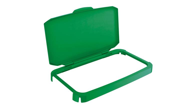 Výklopné veko pre 60 l odpadkový kôš, plast, DURABLE "Durabin®", zelené