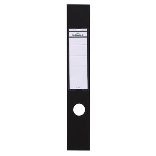 Chrbtový štítok, pre zakladače, samolepiaci, 60 x 390 mm, DURABLE „ORDOFIX®“, čierny