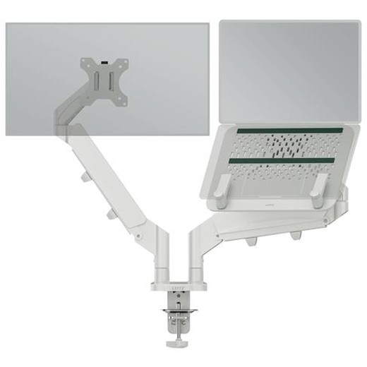 Rameno na monitor a notebook, LEITZ "Ergo Dual", svetlosivá