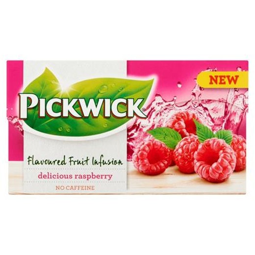 Ovocný čaj, 20x2 g, PICKWICK "Fruit Fusion", malina