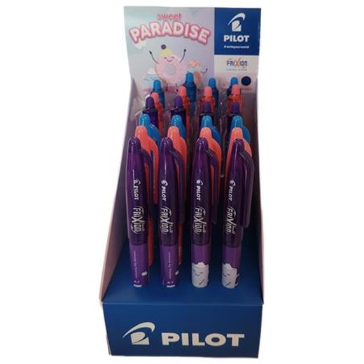 Roller, displej, 0,35 mm, odstrániteľné písmo, PILOT "Frixion Ball Fancy", "Frixion Clicker Fancy", mix