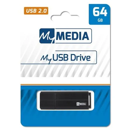 USB kľúč, 64GB, USB 2.0, MYMEDIA (by VERBATIM)