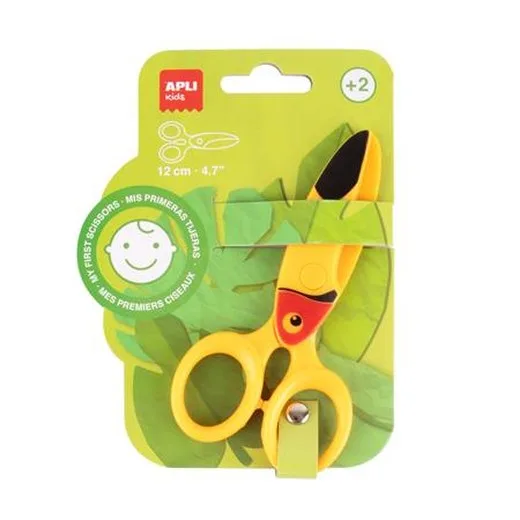 Nožnice, detské, 12 cm, APLI Kids, tukan