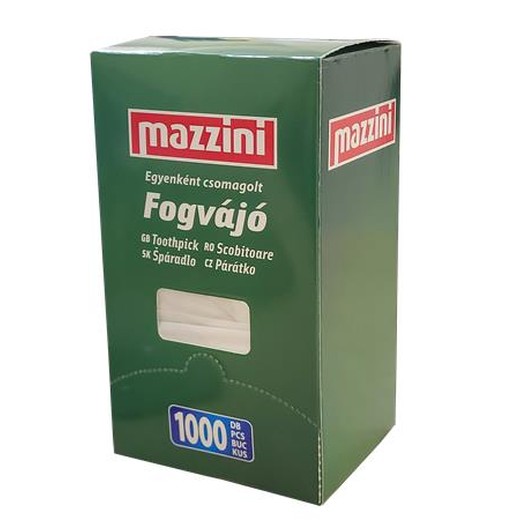 Špáradlá, hygienicky balené, 1000 ks, MAZZINI