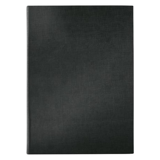 Obal na jedálny lístok, A4, tvrdá obálka, bez nápisu, SIGEL, čierny