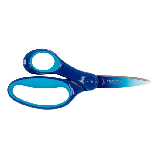 Nožnice, školské 15 cm, pre ľavákov, FISKARS, ombre modré