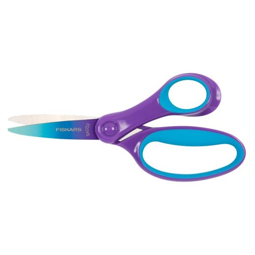 Nožnice, školské 15 cm, FISKARS, ombre fialové