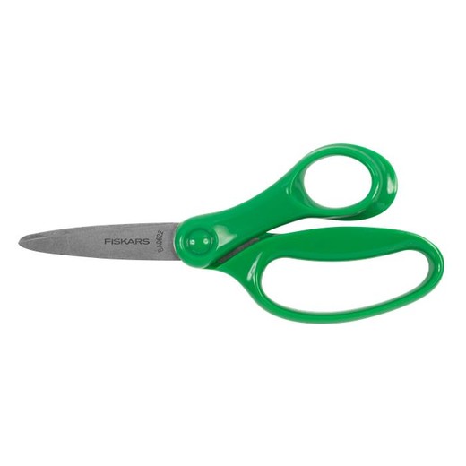 Nožnice, školské 15 cm, FISKARS, zelené