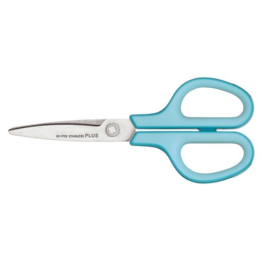 Nožnice, univerzálne, 17,5 cm, PLUS "Fitcut Curve", svetlomodré