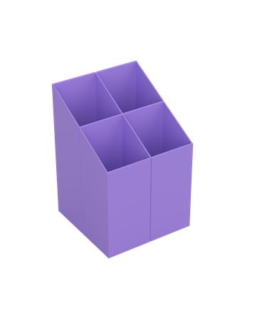 Stojan na písacie potreby, ICO, fialový