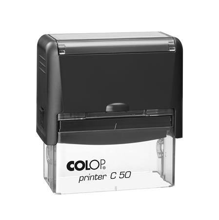 Pečiatka, COLOP "Printer C 50", s fialovou poduškou