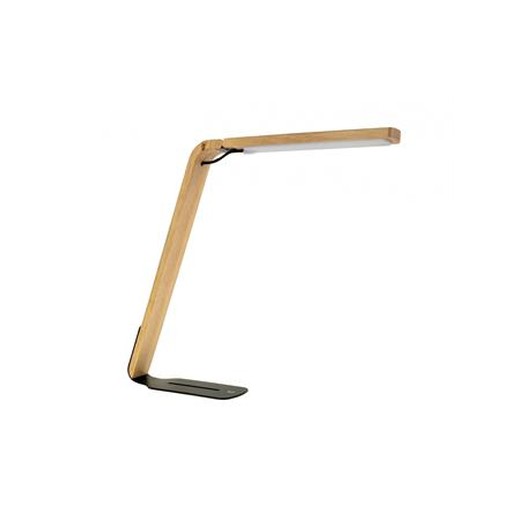 Stolová lampa, LED, 4 W, ALBA "Ledaika", prírodné drevo