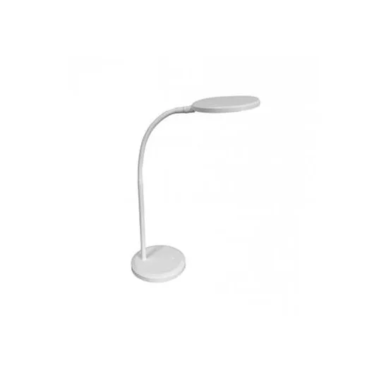 Stolová lampa, LED, 8,3 W, otočná, ALBA, biela