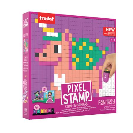 Kreatívna sada, zošit s pečiatkami,  TRODAT "Creativ Pixelstamp", fantázia