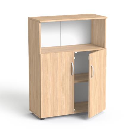 Skriňa, 3-dielna, kombinovaná, s policami, MAYAH "Freedom SV-09", dub