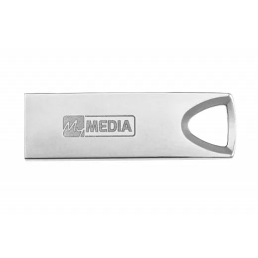 USB kľúč, 32GB, USB 2.0, hliníkový kryt, MYMEDIA "Alu" (by VERBATIM)