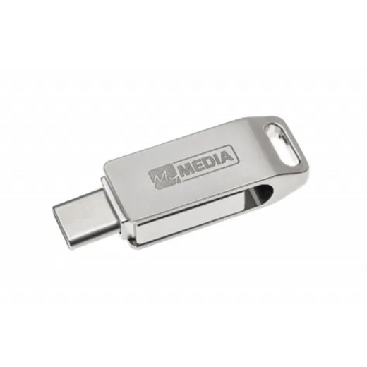 USB kľúč, 32GB, USB 3.2 Gen1+ USB-C, hliníkový kryt, MYMEDIA "Dual" (by VERBATIM)