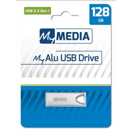 USB kľúč, 128GB,  USB 3.2 Gen1, hliníkový kryt, MYMEDIA "Alu" (by VERBATIM)