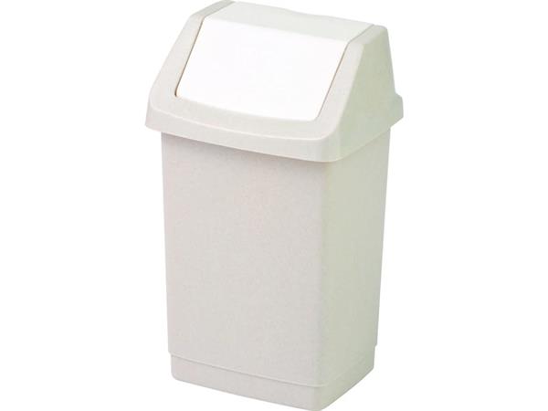 Odpadkový kôš s výklopným vekom, 9 l, CURVER "Click-It", savana