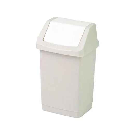 Odpadkový kôš s výklopným vekom, 9 l, CURVER "Click-It", savana