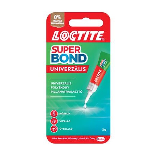 Sekundové lepidlo, 3 g, HENKEL "Loctite Super Bond Liquid"