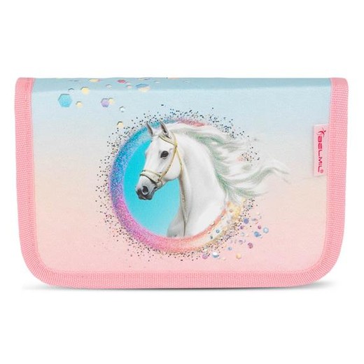 Peračník, 2 vyklápacie chlopne, na zips, BELMIL "Dream Hooves"