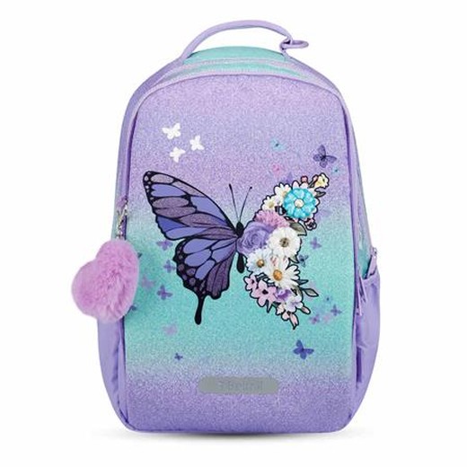Školská taška, s držiakom na notebook, BELMIL "Companion Serenity", fialová