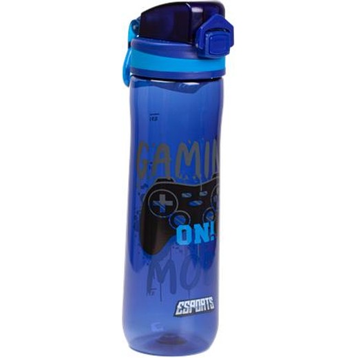 Fľaša, 600 ml, LIZZYSULI, Esports Gamer on duty, čierna
