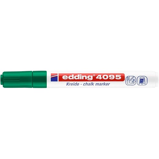 Kriedový popisovač, 2-3 mm, kuželový, EDDING "4095", zelený