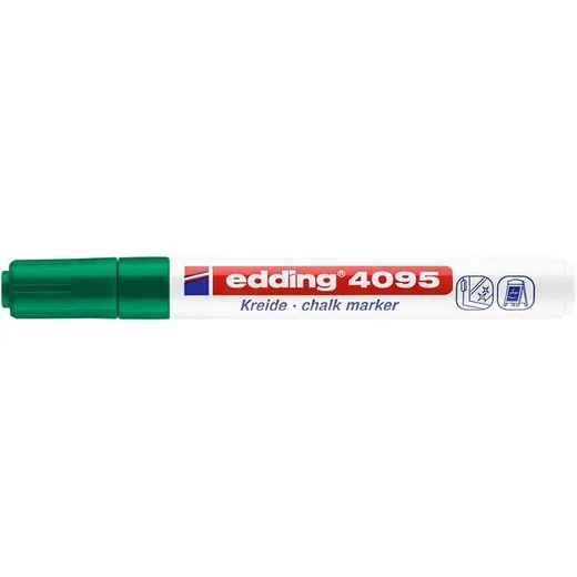 Kriedový popisovač, 2-3 mm, kuželový, EDDING "4095", zelený