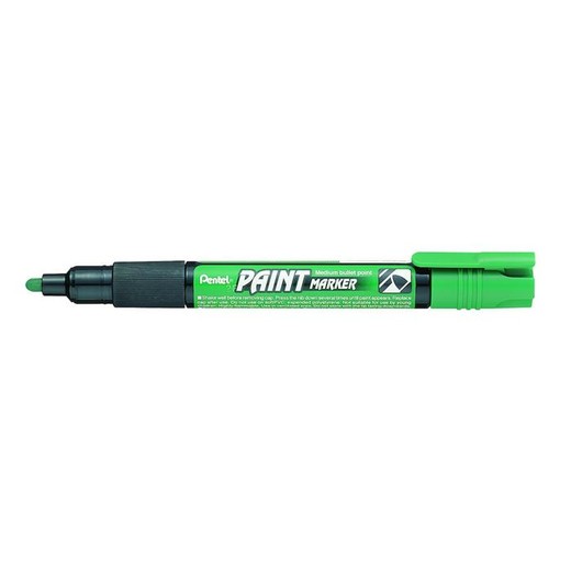 Lakový popisovač, 2 mm, kužeľový hrot, PENTEL "MMP20", zelená