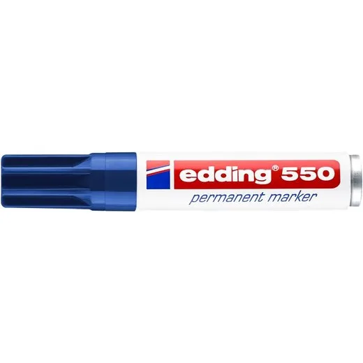 Permanentný popisovač, 3-4 mm, EDDING "550", modrý