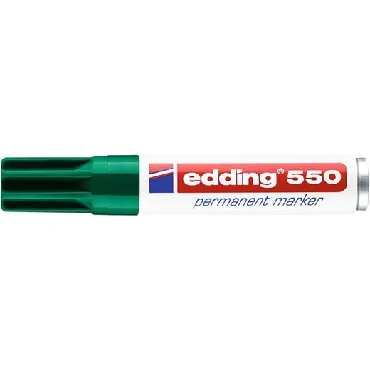 Permanentný popisovač, 3-4 mm, EDDING "550", zelený