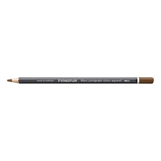 Akvarelová farebná ceruzka, šesťhranná, STAEDTLER "Mars® Lumograph® 104", tmavohnedá