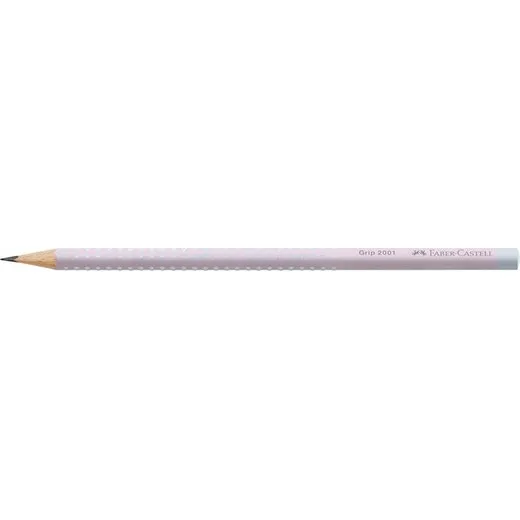 Grafitová ceruzka, B, trojhranná, FABER-CASTELL "Grip 2001 Flow", ružová-modrá