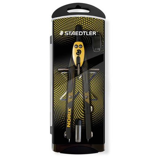 Kružidlo, precízne, 3-dielne, STAEDTLER "Norix® 555", žlté