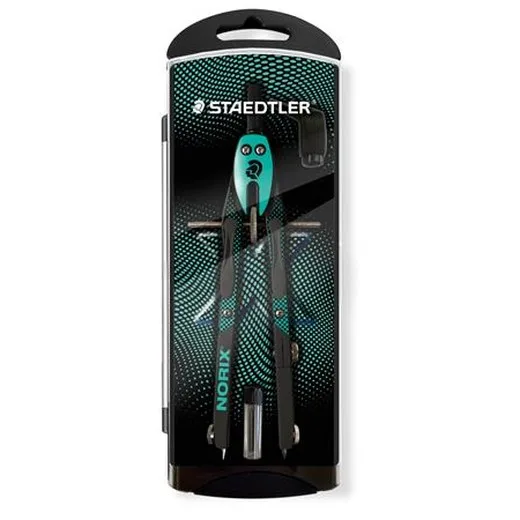 Kružidlo, precízne, 3-dielne, STAEDTLER "Norix® 555", zelené