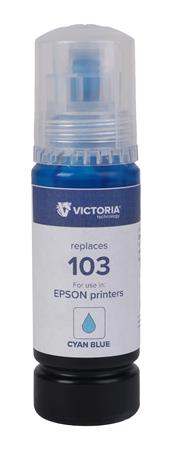 T00S24A nápň k tlačiarňam EcoTank L3110, L3150, L1110, VICTORIA TECHNOLOGY 103, modrá, 65 ml