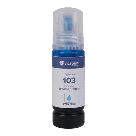 T00S24A nápň k tlačiarňam EcoTank L3110, L3150, L1110, VICTORIA TECHNOLOGY 103, modrá, 65 ml