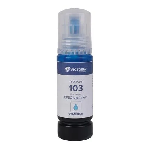 T00S24A nápň k tlačiarňam EcoTank L3110, L3150, L1110, VICTORIA TECHNOLOGY 103, modrá, 65 ml