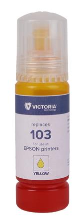 T00S44A nápň k tlačiarňam EcoTank L3110, L3150, L1110, VICTORIA TECHNOLOGY 103, žltá, 65 ml