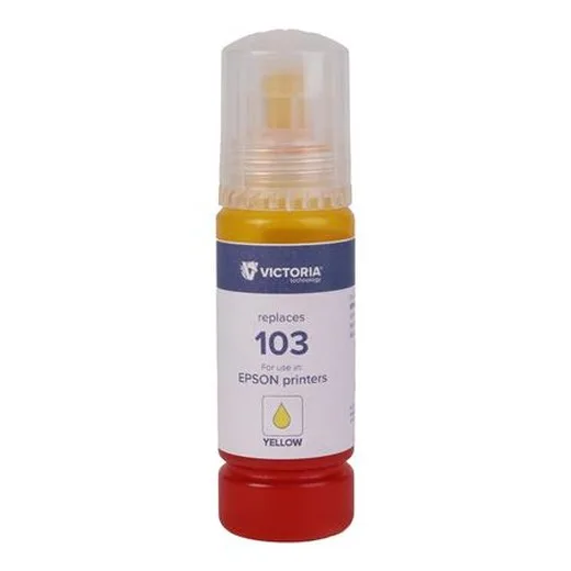 T00S44A nápň k tlačiarňam EcoTank L3110, L3150, L1110, VICTORIA TECHNOLOGY 103, žltá, 65 ml
