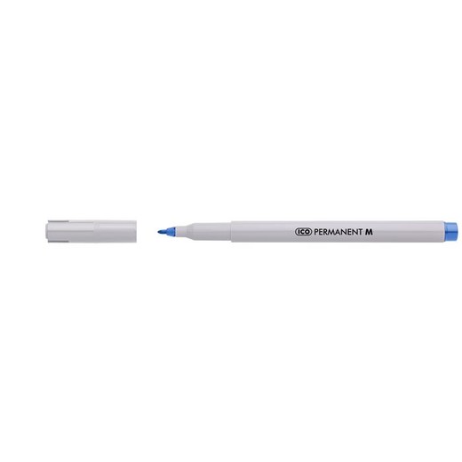 Permanentný popisovač, 1-1,5 mm, ICO "Permanent M", modrý