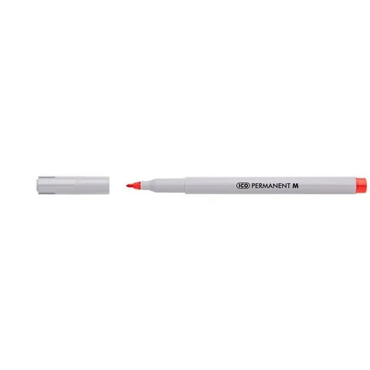 Permanentný popisovač, 1-1,5 mm, ICO "Permanent M", červený