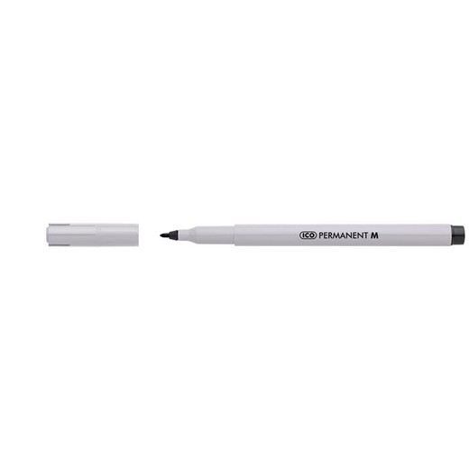 Permanentný popisovač, 1-1,5 mm, ICO "Permanent M", čierny