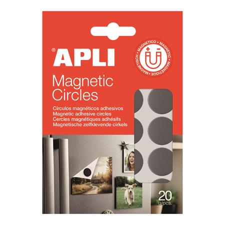 Lepiace kruhy, magnetické, 20 ks/bal, obojstranné, APLI